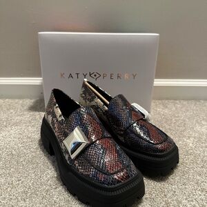 Katy Perry Collections Snakeskin Pattern Loafers